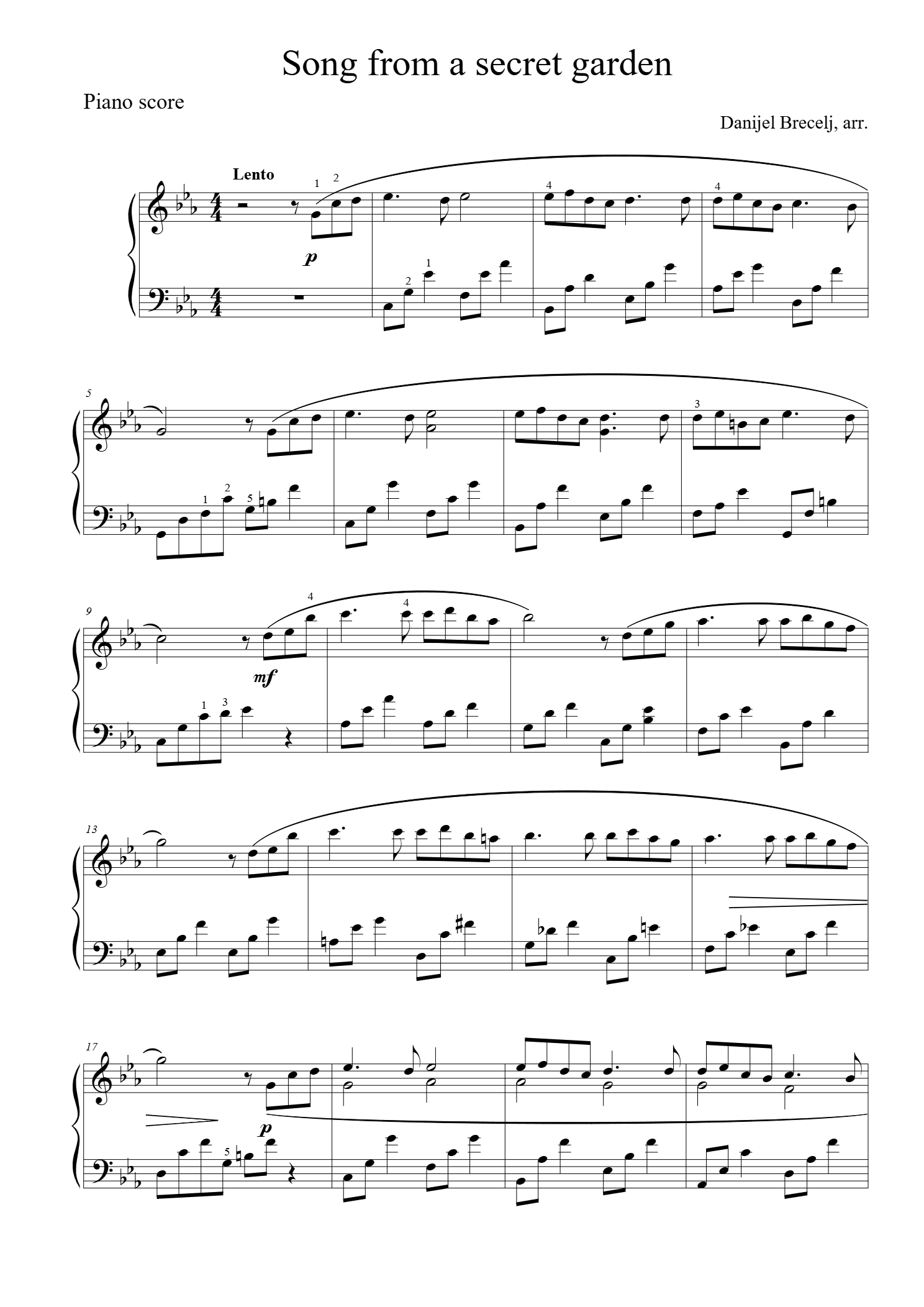 Song from a secret garden