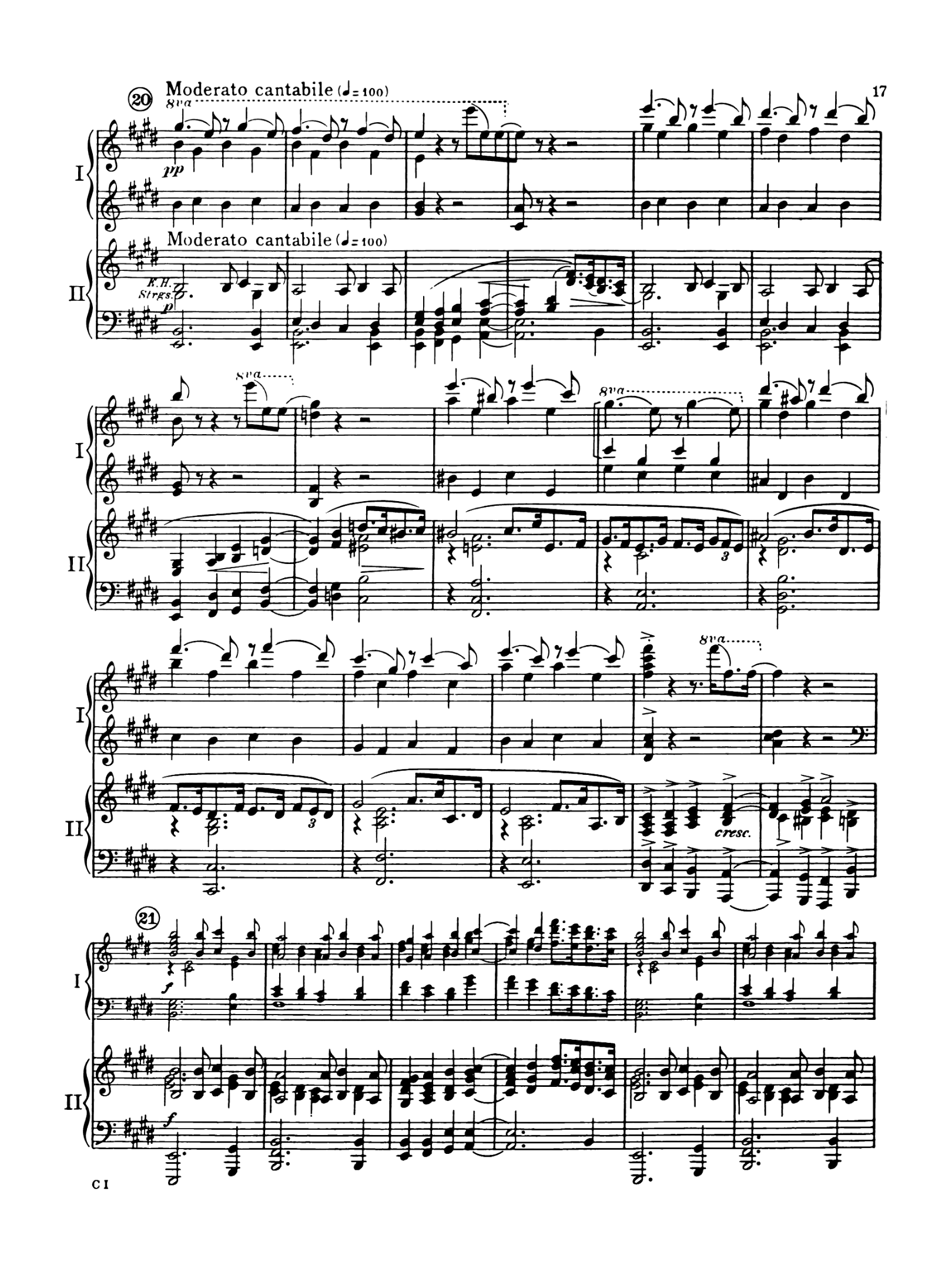 Gershwin: Piano Concerto, E major theme