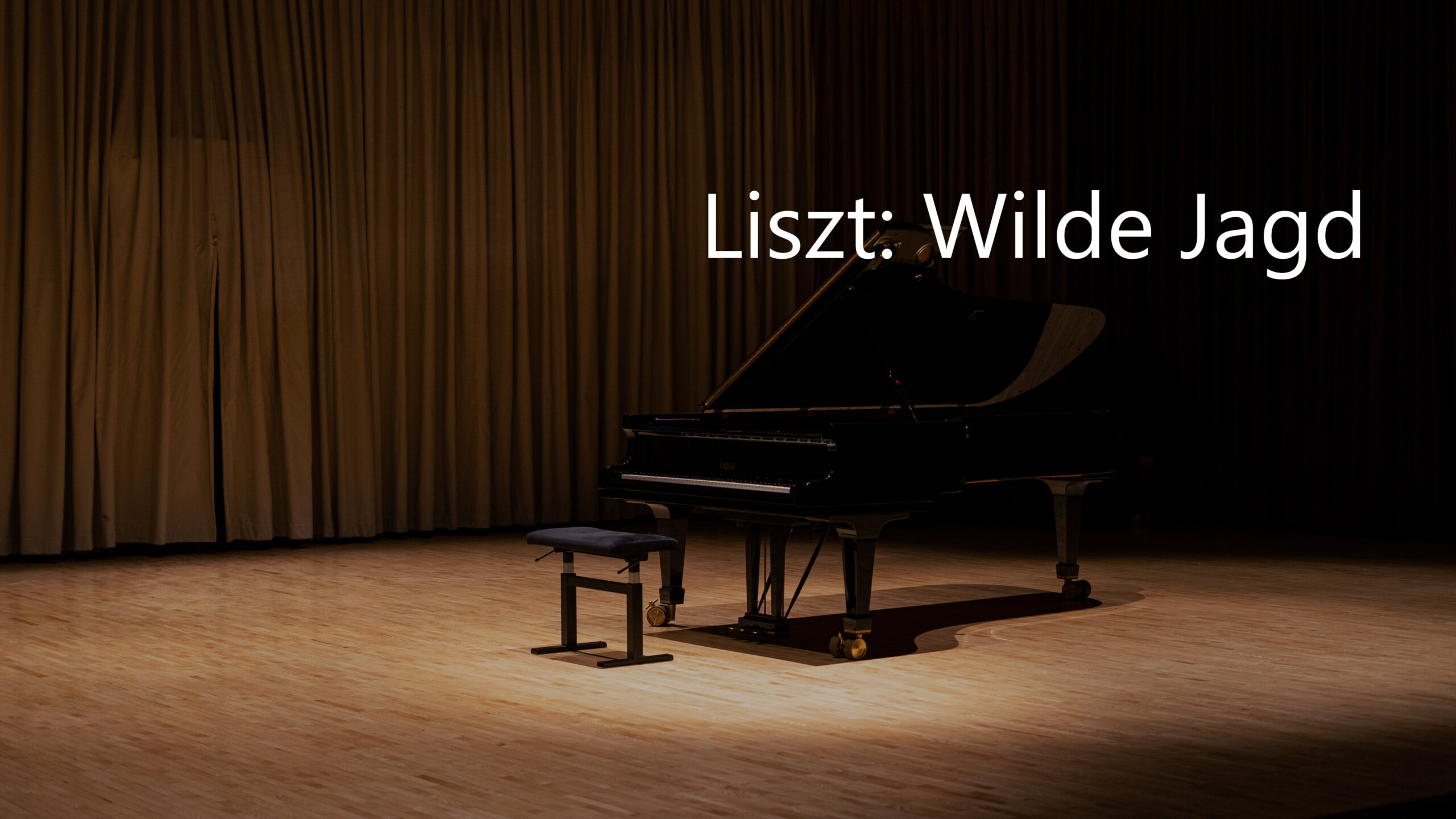 Liszt: Wilde Jagd Etude